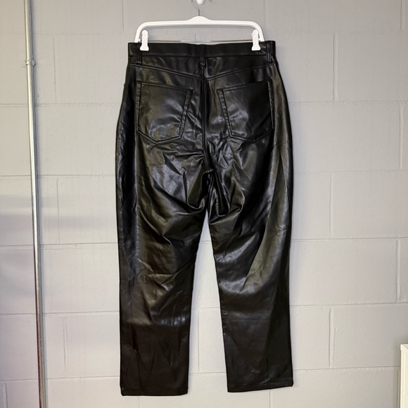 Abercrombie & Fitch The 90s Straight Ultra High Rise Leather Crossover 32/14 S - Picture 6 of 11